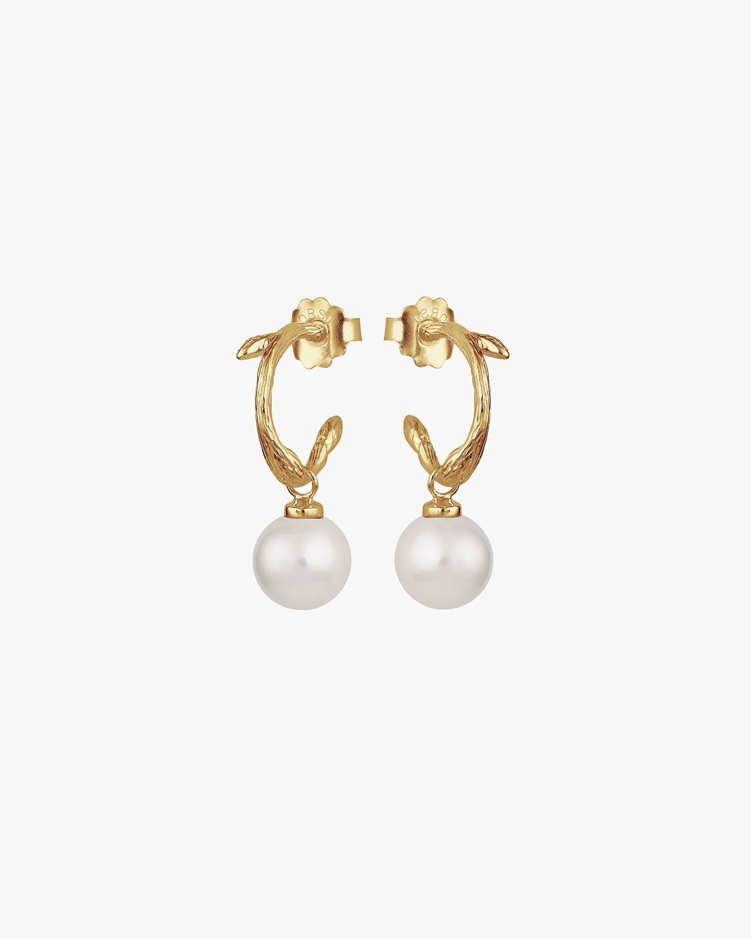 Branch-pearl-hoops-gold