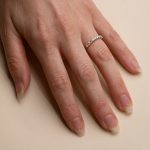 Alliansring vitguld Italien nio stenar