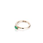 Love Bead Ring Green Agate 13-101-01450(2)
